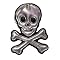 Cross Bones Luggage Tag