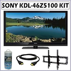Sony Bravia� Z Series KDL-46Z5100 46-inch 1080P LCD HDTV + Wall Mount Accessory Kit