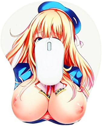 CANDACELL®3D Anime Wrist Rest Mouse Pad(8''×10''×1.4'')/ Anime Game Girl Big Breast Cosplay Sexy Beauty Silicone Mouse Pads (021)
