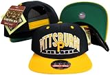 Pittsburgh Pirates Black/Yellow Two Tone Plastic Snapback Adjustable Snap Back Hat / Cap