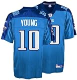 Mens Vince Young #10 Tennessee Titans Alternate Blue NFL Equipment Replica Football Jersey by Reebok(Size=XX-LARGE)