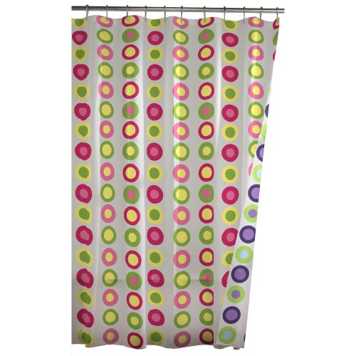 Maytex Pop Dots Reversible Shower Curtain