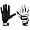 Franklin DH Batting Glove - Men's ( sz. S, White/Green )