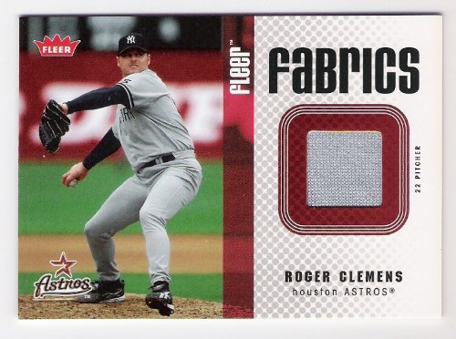 ROGER CLEMENS 2006 Fleer Fabrics Game-Worn JERSEY Card HOUSTON ASTROS Baseball