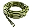Olive Green 75 Foot Garden Hose with Bonus Spray Nozzle