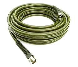 Olive Green 75 Foot Garden Hose with Bonus Spray Nozzle