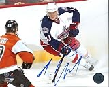 Nikolai Zheredev Autographed/Hand Signed Columbus Blue Jackets 8x10 Photo