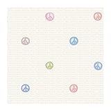 York Wallcoverings JE3517SMP Friends Forever Peace Sign 8-Inch x 10-Inch Wallpaper Memo Sample, Ligh