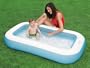 INTEX 57403NP - Piscinetta Baby rettangolare 1 anello per bambini piccoli