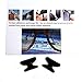1 Pair Black - 1.8mm X 17mm Non-Slip Nose Pads for EyeGlasses by GMS Optical - Premium Grade Silicone
