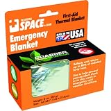 Grabber Outdoors The Original Space Brand Emergency Survival Blanket, Silver (Pack of 3)