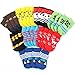 Weixinbuy Pet Dog Cartoon Socks Knit Anti Slip Boots 4Pcs Light Blue X-Small