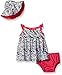 Gerber Baby Girls 3-Piece Sundress, Diaper Cover and Hat Set, zebra, 12 Months