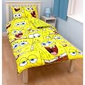 Ready Steady Bed� Spongebob Heads Kids Double Size Duvet Cover Set with Pillowcase 200cm x 200cm
