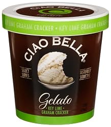 Ciao Bella Key Lime Graham Cracker Gelato, 16-Ounce Cups (Pack of 4)