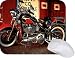 Retro Harley Davidson Motorcycle Design Mouse Pad Mousepad - Ideal Gift for all occassions!