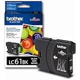 Brother LC61BK Ink Cartridge, 450 Page-Yield, Black