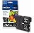 Brother LC61BK Ink Cartridge, 450 Page-Yield, Black