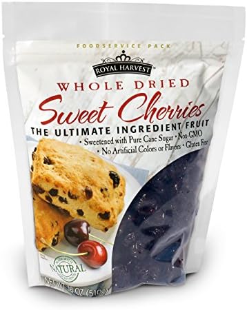 5-Pack, 18 oz. Royal HarvestTM Whole Dried Sweet Cherries, Ultimate Ingredient Fruit
