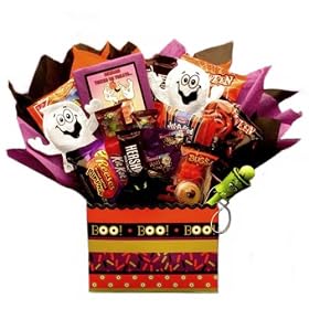 Halloween Candy Bouquet Gift Basket - Great Idea for Kids and Teens