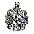 Small Crucifix - Metal Pendant with Religious Figures
