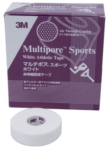 3M(スリーエム) マルチポアスポーツホワイト非伸縮固定テープ  298019