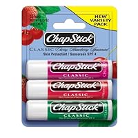 ChapStick Variety Pack, 0.15-Ounce 3 count tubes (Pack of 2)