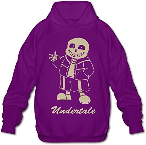 NSUISIDE Men's Undertale Vedio Game Hooded Sweatshirts S Purple