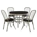 5 Pc Soda Shoppe Dining Set - Black
