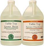 TABLE TOP EPOXY RESIN CRYSTAL CLEAR 1 Gallon Kit. FOR SUPER GLOSS COATING