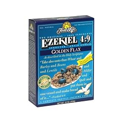 Food For Life Ezekiel 4:9 Organic Sprouted Grain Cereal, Golden Flax, 16-Ounce Boxes (Pack of 6)