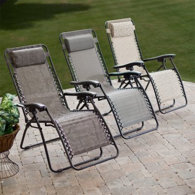 Finley Home Modern Mesh Zero Gravity Lounge Chair