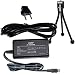 HQRP AC Power Adapter for Sony HandyCam DCR-TRV10, DCR-TRV11, DCR-TRV17, DCR-TRV18, DCR-TRV19 Camcorder (incl. USA Plug & Euro Adapter) +Mini Tripod