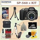 Olympus SP-560UZ 8MP Digital Camera + 2GB Deluxe Accessory Kit