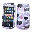 Samsung Galaxy 3 i5800 Snap On Protector Hard Case "Patterns of Love" Design