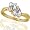 10k Yellow Gold White Topaz and Diamond Heart Ring (.02 cttw, I-J Color, I1 Clarity), Size 5
