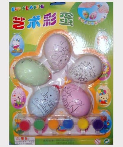 Happy Life Easter DIY Manual Plastic Eggs Toy Adornment Children's Gift