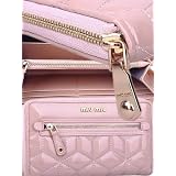 〔ミュウミュウ〕MiuMiu TRAPUNTATO(トラプンタート) エナメルカーフ ZIP 長財布 レディース 〔海外並行正規品〕