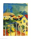 St. Germain Bei Tunis Art Poster Print by Auguste Macke, 10x12