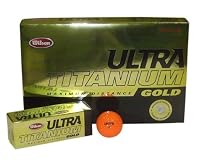Wilson Golf- Ultra Ti Gold Golf Balls Orange *(3) 15-Packs*