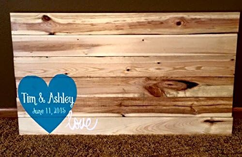 Personalized Wooden Wedding Guest Book