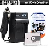 Replacement Battery For Sony NP-BK1 BK-1 980MAH + 1 Hour Charger For Sony C ....