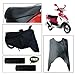 Vheelocity Combo of 72602 Black Motorcycle Body and Seat Cover with Foot Mat and Free Acupressure Grip for TVS Scooty Pep+ RS.599.00