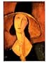 Portrait of a Woman (Jeanne H�buterne) in Large Hat, c.1918 Art Poster Print by Amedeo Modigliani, 11x14