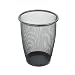 SAFCO PRODUCTS Onyx Round Mesh Wastebasket, Steel Mesh, 5 gal, Black