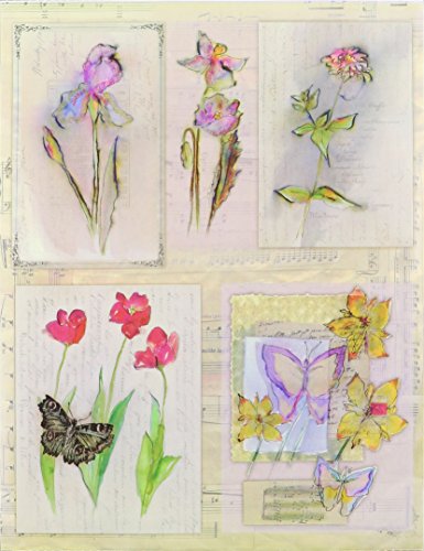 Penny Black Sticker Sheet 7"X9"-Language of Flowers