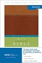 NIV Thinline Bible, Italian Duo-Tone, Tan/Dark Tan