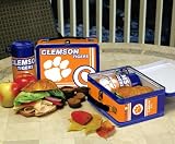 CLEMSON TIGERS Team Logo Tin Metal LUNCH BOX & THERMOS (7 x 8 1/2 x 4) by Memory Company