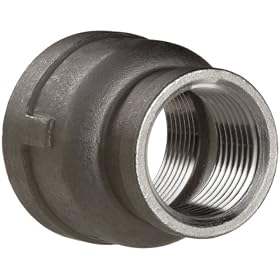 Merit Brass K612-1612 Reducing Coupling, 1" X 3/4" NPT Female, Class 150 316 Stainless Steel Cast Pipe Fitting