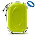 Green Candy SumacLife Compact Semi Hard Protective Camera Case for Pentax Optio M90 WS80 Compact Digital Camera + SumacLife TM Wisdom Courage Wristband